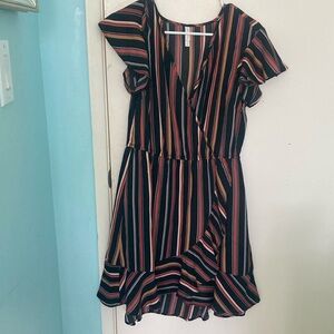 Xhiliration striped dress